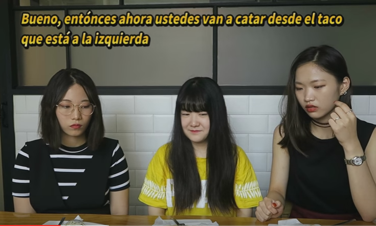 Mira la reacción de las coreanas probando comida Mexicana