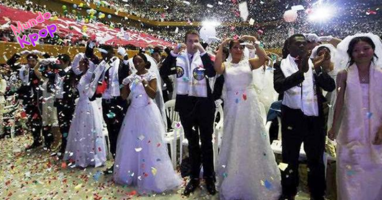 4000 parejas de todo el mundo viajaron hacía Corea del Sur para asistir a una “boda masiva”
